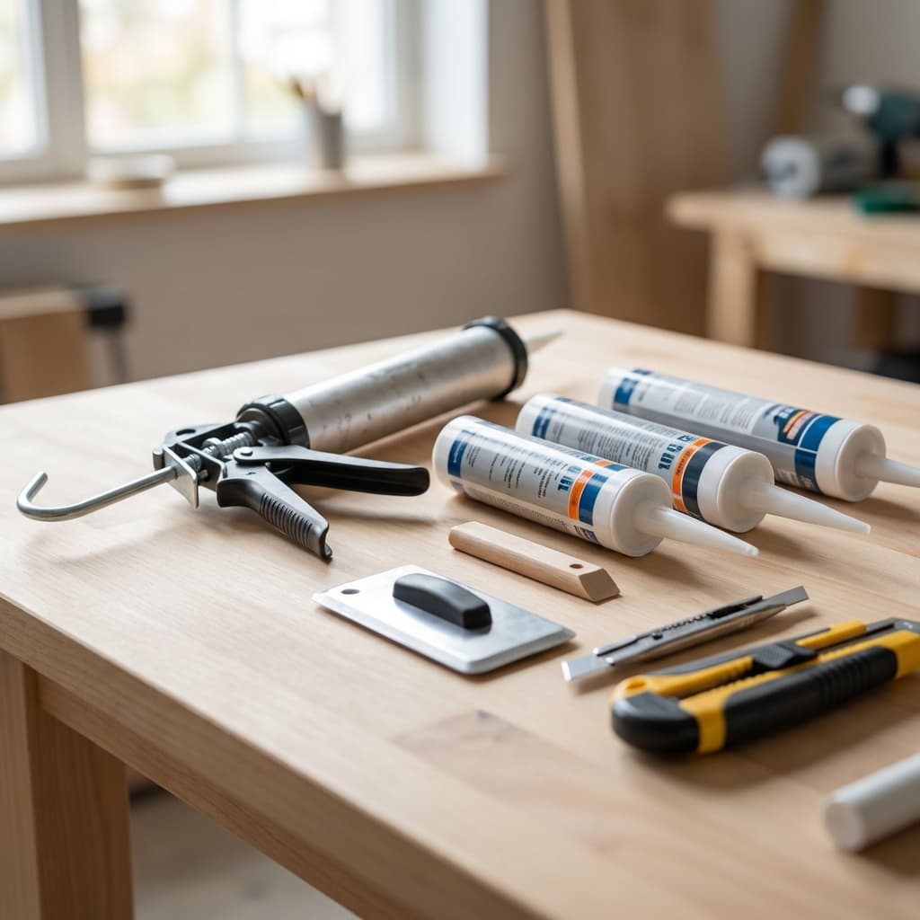 Caulking supporting image